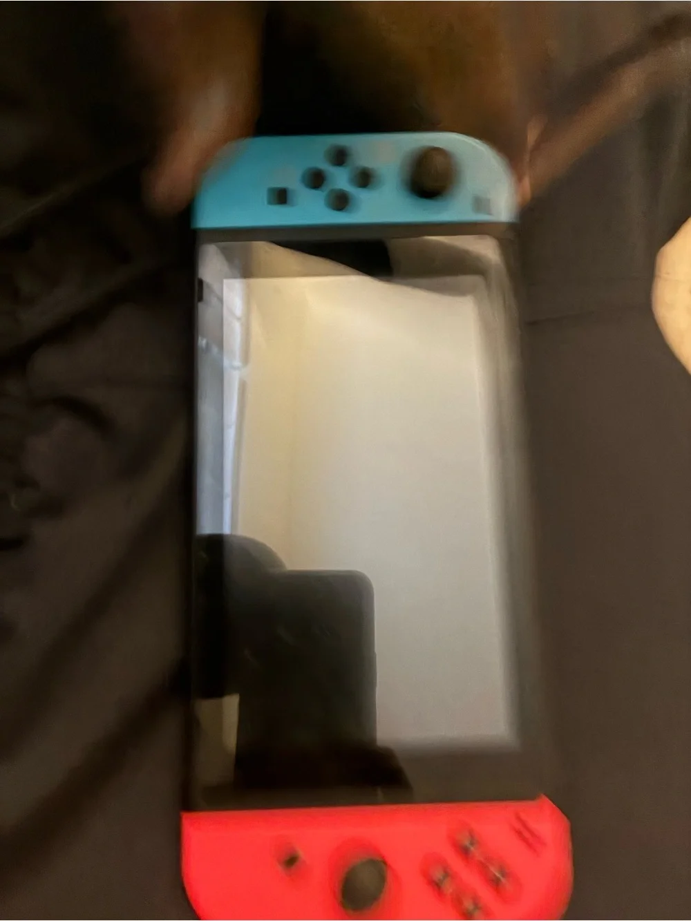 Nintendo Tablet with Neon Red and Neon Blue Joy‑Con Controllers